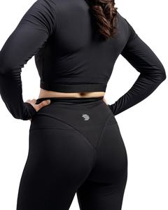 Mallas de yoga cruzadas de cintura alta personalizadas para mujer sin costuras OEM ODM ropa de yoga teñida sólida precios de descuento al por mayor - Product Image 5