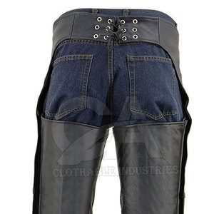 Polainas Completas de Cuero Genuino para Montar a Caballo, Protección Premium para Piernas, Estilo Vaquero Occidental - Product Image 6