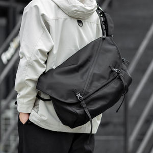 Messenger Bag <b>for</b> <b>Men</b> Stylish National Fashion Crossbody Shoulder <b>Satchel</b> with Custom Logo and Chains Decoration - Product Image 1