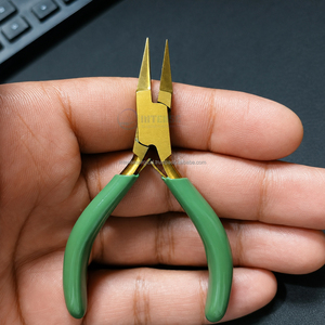 Mini kit d'outils de fabrication de bijoux en acier inoxydable de 3 pouces, 4 pièces |   Chain Nose |   Nez Plat |   Pince coupante latérale |   Qualité de classe A+ |   OEM - Product Image 5