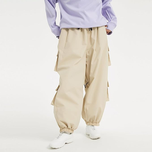 Vente en gros de pantalons de neige pas chers, imperméables, doublés en polaire, pour sports d'hiver en plein air, ski, snowboard, unisexe, taille plus - Product Image 4