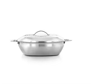 Elegant Living Metal Hot Pot Modern Design Insulated <b>Food</b> Casserole Dining Serving Bowl Category - Product Image 5