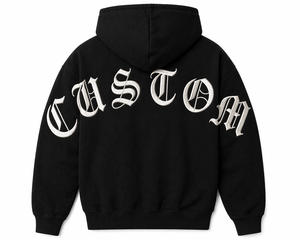 Sudadera con Capucha Larga de Invierno para Hombre, Corte Regular, Bordado Personalizado, Forro Polar Grueso de 400g, Estilo Gótico - Product Image 3