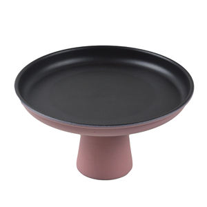 Plateaux de service en métal décoratifs pour mariage, anniversaire et fête, présentoir individuel pour aliments, support à gâteau au design brillant - Product Image 4