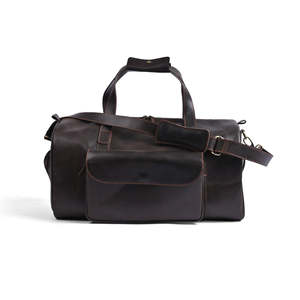 Bolsa de Viaje de Cuero Estilo Diseñador, Gran Capacidad, Multifuncional, para Gimnasio, con Pedidos Personalizables al por Mayor - Product Image 4