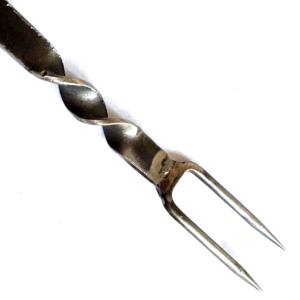 Fourchette de chef médiévale multi-usages en acier inoxydable - Product Image 4