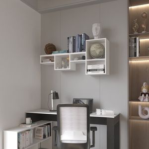 Kiowa Office <b>White</b> Wall & Display <b>Shelf</b> - Product Image 1