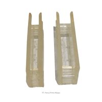 Plaquette d'insertion de patin de guidage coulissant pour ascenseur de haute qualité 120 mm x 10 mm, compatible avec les pièces de rechange d'ascenseurs Otis
