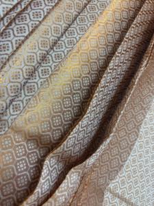 Premium Golden Brocade 100% Polyester Woven <b>Fabric</b> Elegant Patterns Anti-static Anti-odor OEM Wholesale for Girls Garment - Product Image 4