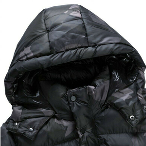 Chaqueta Acolchada ARTIZ INTERNATIONAL para Hombre, Estilo Urbano, Invierno, Aislante, Resistente al Viento, Ecológica, con Cierre de Cremallera, Diseño a Cuadros/Color Sólido - Product Image 5