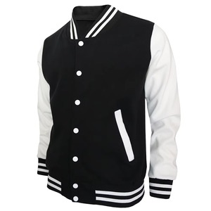 Autumn <b>Men's</b> Custom Logo Windproof Waterproof Varsity College <b>Jackets</b> <b>Long</b> Sleeve with Plain Dyed Processing Coating - Product Image 5