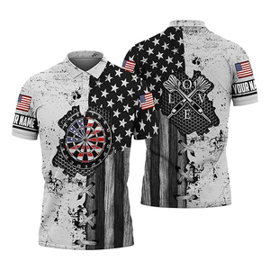 2026 Breathable Jersey Custom All over Sublimation Polo Shirts Round Neck Customized Logo Sublimated Short Sleeve - Product Image 5
