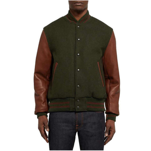 Men's Varsity <b>Jackets</b> Top Sale with Unique Style Custom Logo Best Manufacturer <b>Winter</b> <b>Leather</b> <b>Jacket</b> Button Decoration Low Price - Product Image 3