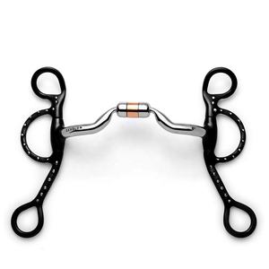 Teardrop Shank Low Port Capsule Silver Dotted Curb Bit 2024 Nuevo diseño - Product Image 1