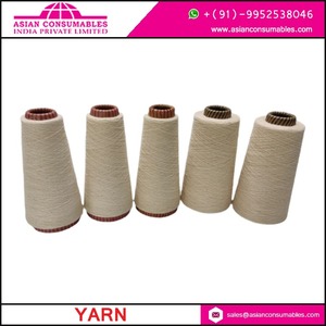 Fil recyclé 100 % coton écologique NE 28s/1 cardé, filé à anneaux, filé à cœur, antibactérien, recyclable pour le tricot et le tissage de tissus - Product Image 4