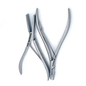 Pinzas Profesionales de Acero Inoxidable de 7 Pulgadas para Extensiones de Cabello, Dientes Planos, Ranuras Lisas, Herramienta para Extensiones de Cabello con Queratina - Product Image 2
