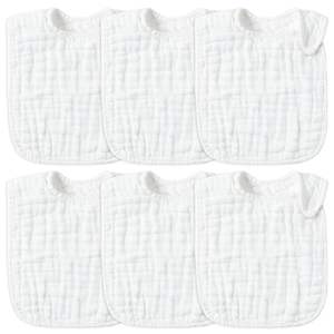 Lot de bavoirs pour bébé en mousseline de bambou 100% doux - Absorbent les râles, durables et respectueux de la peau - Product Image 5