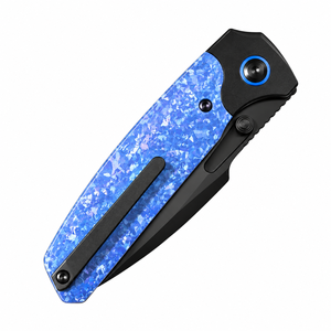 Cuchillos Plegables Azul Negro con Mango Azul Texturizado, Hoja con Recubrimiento Negro y Diseño Compacto para el Bolsillo, Ideales para Tareas de Corte Diarias - Product Image 5
