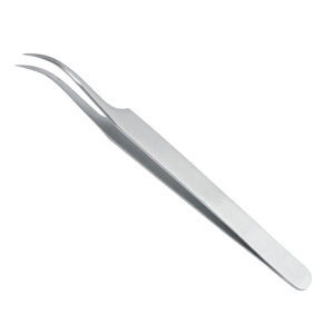 Pinces à cils personnalisées avec logo et couleur sur mesure, outils de beauté en acier inoxydable robustes, courbés et pointus pour usage professionnel - Product Image 6