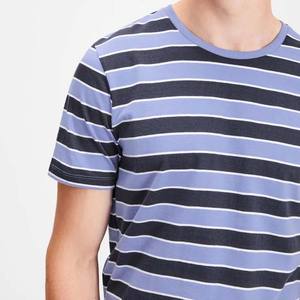 T-shirt 100 % coton fabriqué au Pakistan, col contrastant, style rétro, manches courtes, t-shirt à col contrastant, t-shirt imprimé pour hommes - Product Image 5