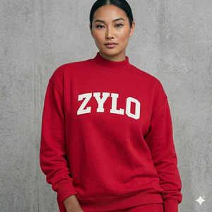 Urban Mockneck Sweatshirt Oversized Cotton Fleece Pullover Warm Winter Casual Streetwear Trend Fashion <b>Top</b> - Product Image 1