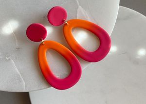 Creative Resin Earrings Handmade Decorative <b>Gift</b> Craft Accessories Wholesale Handmade Resin Art Earrings DIY Accessories for - Product Image 2