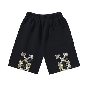 Pantalones Cortos Bermuda para Hombre, Negros, Estilo Urbano, Cierre con Cordón, Bolsillos, Tejido Casual, 100% Algodón, Ecológicos, Transpirables - Product Image 2