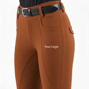 กางเกงขี่ม้าเอวสูงแบบมีกระเป๋าเปิด พร้อมแผ่นรองนั่งเต็มตัว ช่วยเก็บของได้อย่างปลอดภัย กางเกงขี่ม้าสำหรับผู้หญิงเพื่อประสิทธิภาพในการขี่ - Product Image 1