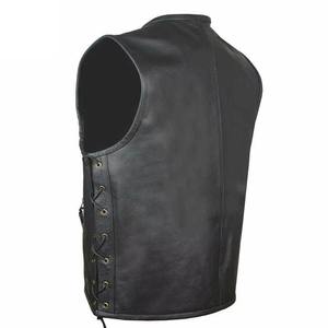 Gilet en cuir sans manches pour homme, automne-hiver, haute qualité, best-seller, respirant, écologique, séchage rapide, personnalisable, marque VIBE SEWN - Product Image 3