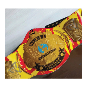 Cinturón de Campeonato de Lucha Libre Personalizado W-W-E H-U-L-K H-O-G-A-N con Diseño de Águila Alada, Ligero, Duradero, Transpirable y Ecológico - Product Image 1