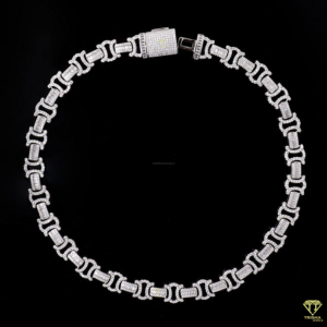 Excellent Quality Moissanite Diamond Bling Jewelry 925 Sterling <b>Silver</b> Cuban Link <b>Chain</b> for Special Occasions Use - Product Image 4