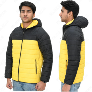 BIN YOUSAF IMPEX OEM – Nouvelle arrivée 2025 – Doudoune d'hiver noire pour homme avec fermeture et capuche à bordure en fourrure de mouton – Coton - Product Image 6