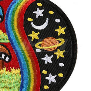 Custom 3D Embossed Rubber PVC <b>Sew</b>-<b>On</b> <b>Patches</b> with Nonwoven Felt Fabric for Clothing - Product Image 5