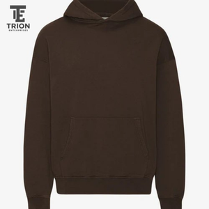 เสื้อฮู้ดดี้ผู้ชายสีม่วงไลแลคแบบโอเวอร์ไซส์ ผ้าฟลีซหนานุ่มสำหรับฤดูหนาว พร้อมกระเป๋าแบบมัฟฟ์คุณภาพสูง คอฮู้ดแบบมีปก ขนาด XL ราคาขายส่ง - Product Image 2