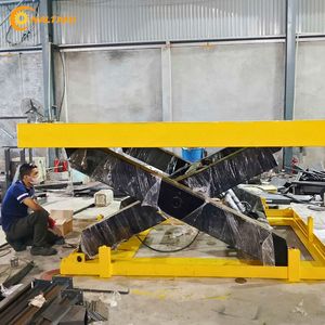 Table élévatrice à ciseaux ultra-basse de 2000 kg, hauteur 105 mm, 1600x1160 mm, table hydraulique électrique 220 V pour le chargement de palettes - Product Image 5