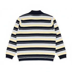 2026 Pull tricoté personnalisé pour homme à col zippé, manches courtes, coupe ajustée décontractée, respirant, séchage rapide, en mélange de nylon synthétique - Product Image 2