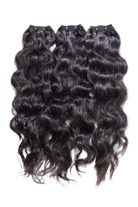 NAJIR HAIR HUB Extensions de cheveux humains Remy indiens ondulés naturels et ondulés en vagues d'eau, 100g, style pré-bouclé - Product Image 3