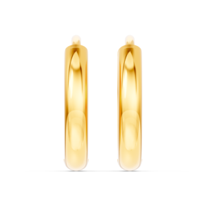 9K 10K 14K 18K <b>Solid</b> <b>Gold</b> <b>Huggies</b> Earrings 15mm IGI Certified RJC ODM OEM Ethical Fine Jewellery Manufacturer Wholesale EA502334 - Product Image 2
