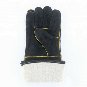 Gants de soudage en cuir extra résistants à la chaleur pour soudeurs TIG, gants de travail en cuir de bonne qualité, export, gants de travail personnalisés - Product Image 4