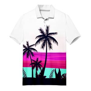 Camiseta Polo Casual de Manga Corta para Hombre, Personalizada al por Mayor, con Estampado, para Playa, Fiesta, Vacaciones, Ropa Urbana, Económica, al por Mayor - Product Image 3