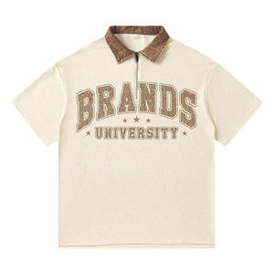 Custom Letter Print Plus Size Men's Polo <b>Shirts</b> Wholesale Low Price Short Sleeve Turn Down <b>Collar</b> Knitted POLO Golf <b>T</b>-<b>Shirt</b> Men - Product Image 1