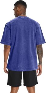T-shirt Homme Coupe Slim Personnalisée Délavé à l'Acide, Vente en Gros, Coton Lourd 100%, Style Vintage Streetwear, T-shirt Vierge à Manches Courtes - Product Image 5