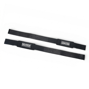 Sangles de musculation antidérapantes en silicone imprimées, ajustables, unisexes, en coton, avec logo personnalisé, pour la musculation, la force athlétique et le soulevé de terre - Product Image 4