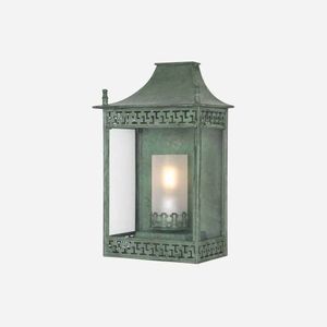 Vintage Sage Green scallop Dome with Glass Door Wall Metal Lantern for Home Decor Wedding and Festive Occasion - Product Image 3