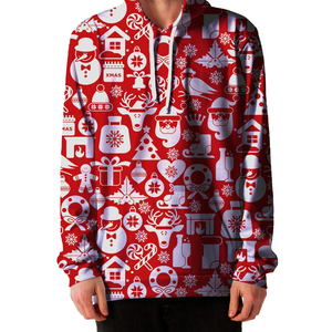 Sudaderas con Capucha Personalizadas de Felpa para Hombre, Sudaderas al por Mayor con Sublimación, Impresión 3D, Sudadera Extra Grande de Alta Calidad para Navidad - Product Image 3