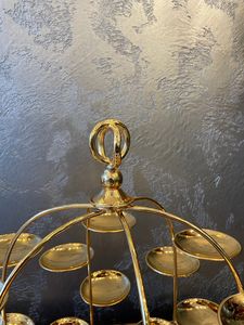 Support à bougies chauffe-plat doré UO, support votif métallique à étages, centre de table de mariage, décoration de luxe pour la maison, décoration festive pour événements Diya - Product Image 6