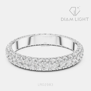 Bague de fiançailles en or blanc 14 carats avec diamant de laboratoire rond de 1,512 carats, certifié IGI, couleur F+, clarté VS+, bague de promesse pour femme - Product Image 1