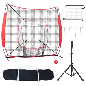 Rete Portatile 7x7 piedi per Allenamento di Baseball e Softball: Attrezzatura per Battuta, Ricezione, Lancio e Protezione Posteriore - Product Image 5