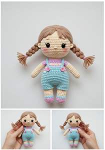 Adorable Muñeco de Peluche Amigurumi Hecho a Mano, Relleno de Algodón, con Hilo de Poliéster, para Todas las Edades - Product Image 3