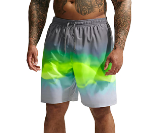 Custom Men's Eco-Friendly Loose Fit Swim Shorts Quick Dry Polyester Spandex Beach Swimwear Summer Colored Wash Floral <b>Print</b> - Product Image 4